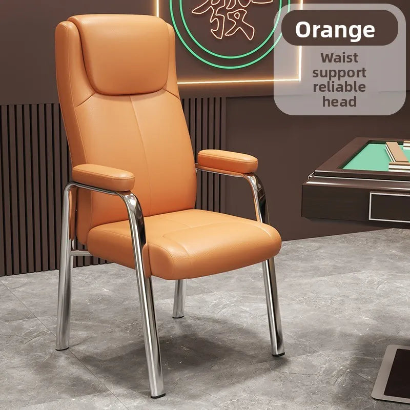 Mahjong chair chess room special high backrest chair comfortable sedentary home chess and card sofa chair mahjong table Oasis Select army green