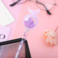 1PCS Creative Sequin Butterfly Gel Pen Cartoon Student Writing Pen Office School Supplies Signature Water-based Roller Pen Oasis Select Purple