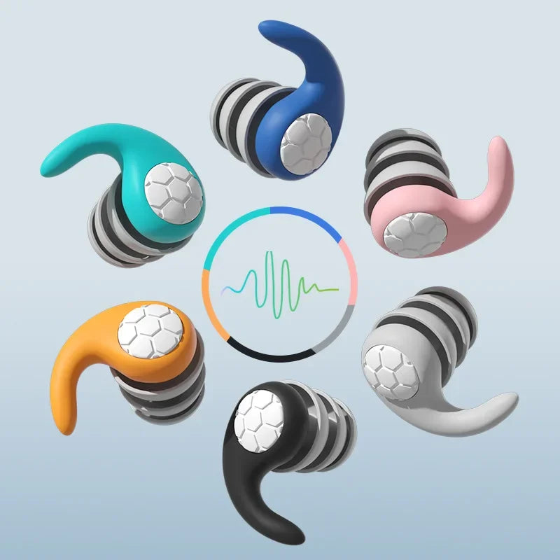 1 Pair Soft Silicone Earplugs - Noise Canceling, Waterproof, Comfortable Fit, for Sleep, Swimming, Creating a Silent Environment Oasis Select