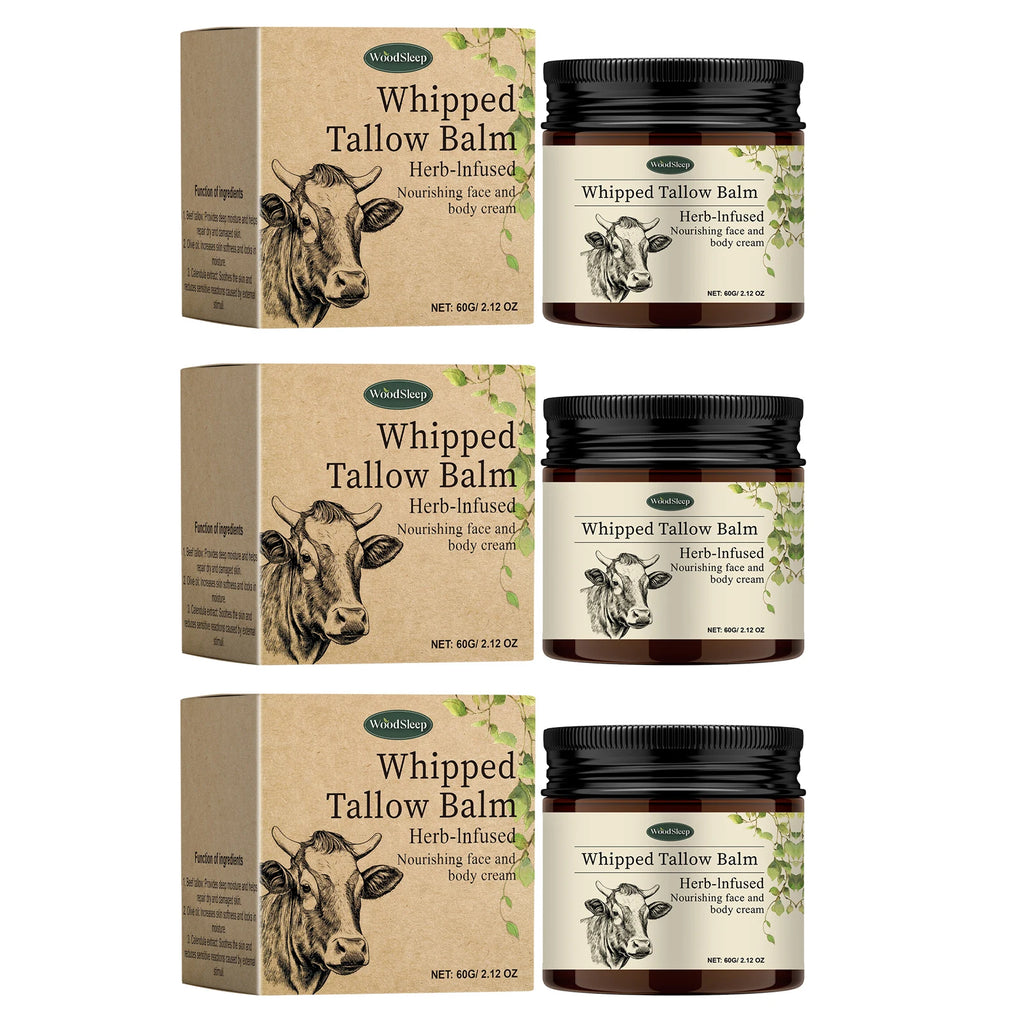 WOODSLEEP Whipped Tallow Balm – Face & Body Moisturizer Whipped Tallow Balm Oasis Select Buy 1 Get 2 Free