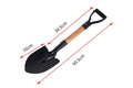 36/50.5cm Digging Shovel Manganese Steel Shovels Kids Trowel Waterproof Rustproof Garden Scoop for Outdoor Beach Camping Oasis Select 50.5cm