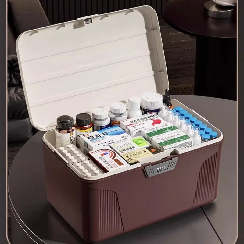 Multi-functional Medical box Large drug storage box Drug layering Multi-layer medical first aid Large capacity Oasis Select