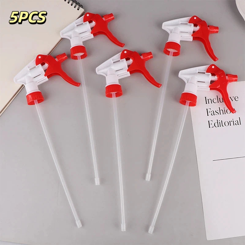 5Pcs Durable Spray Bottle Trigger Nozzle Set for Hair Styling Garden Plant Watering - Compatible with Beverage Coke Bottles Oasis Select Red
