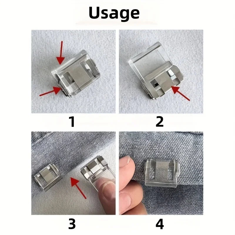 Invisible Pants Clips, DIY Pants Hem Clips, Invisible Pants Short Clips, 2/4/6/10/20pcs for Anti-Slip Pants Hem Fixtures, Oasis Select