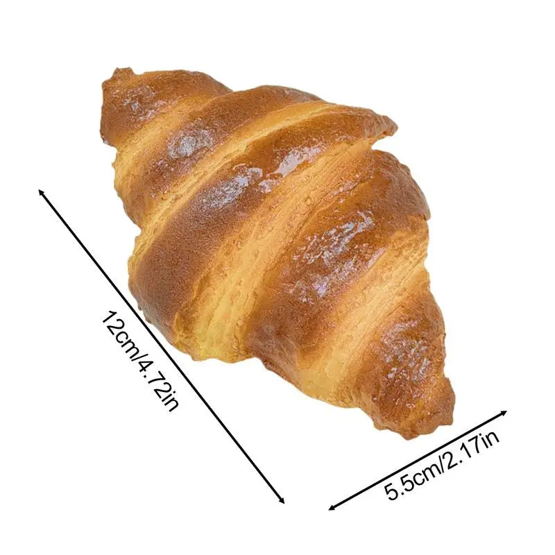 Artificial Croissant Bread for Decoration Artificial Croissant Look Food Model Home Kitchen Desk Window Shops Sample Display Oasis Select