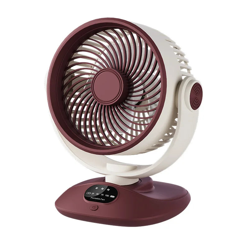 USB Rechargeable Desktop Fan – Portable Oscillating Desk Fan