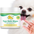 Pet Tear Stain Wipes 100 Pads – Vitamin B5 & C for Dogs & Cats Pet Eye Wipes Oasis Select Default Title