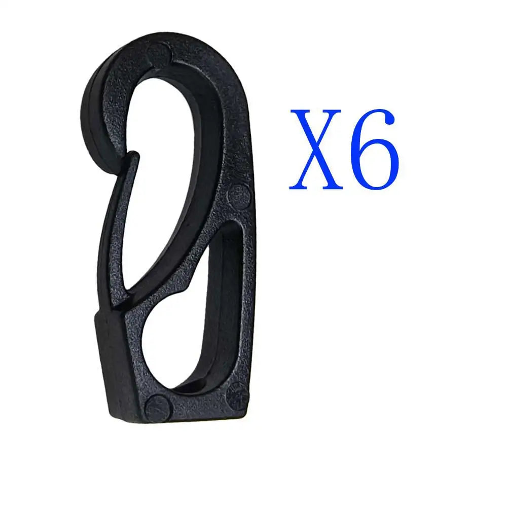 6pcs 10PCS Bungee Cord Nylon Snap Hook Ffor KAYAK Canoe Small Boats Secure FasteningTassel Tie Oasis Select 6 Pieces