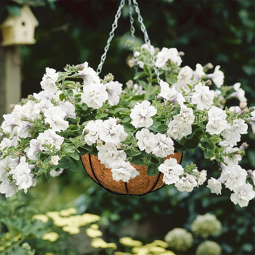 Natural Coconut Fiber Basket Liner – Cuttable 8–16 Inch Coir Hanging Basket Liner Oasis Select