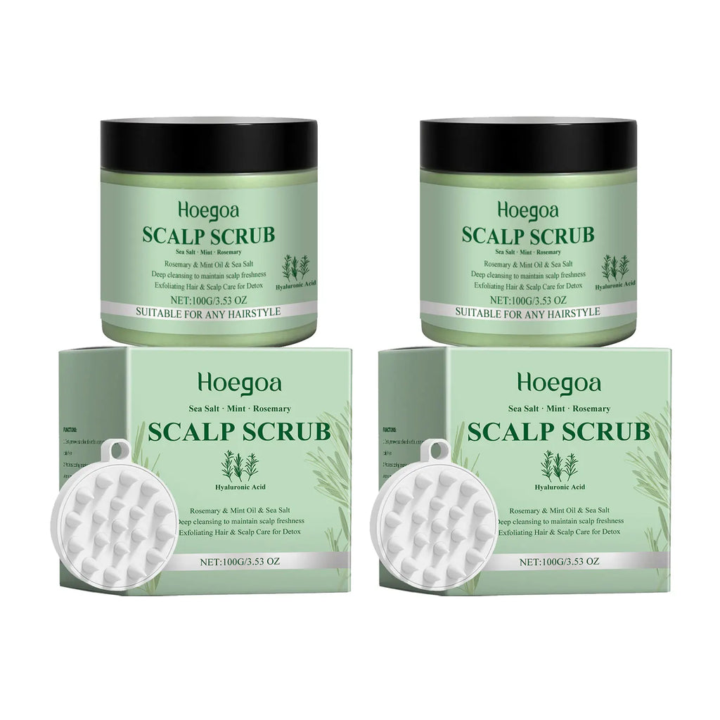 HOEGOA Rosemary Scalp Scrub – Deep Cleanse & Nourish Scalp Scrub Oasis Select 200g boxed