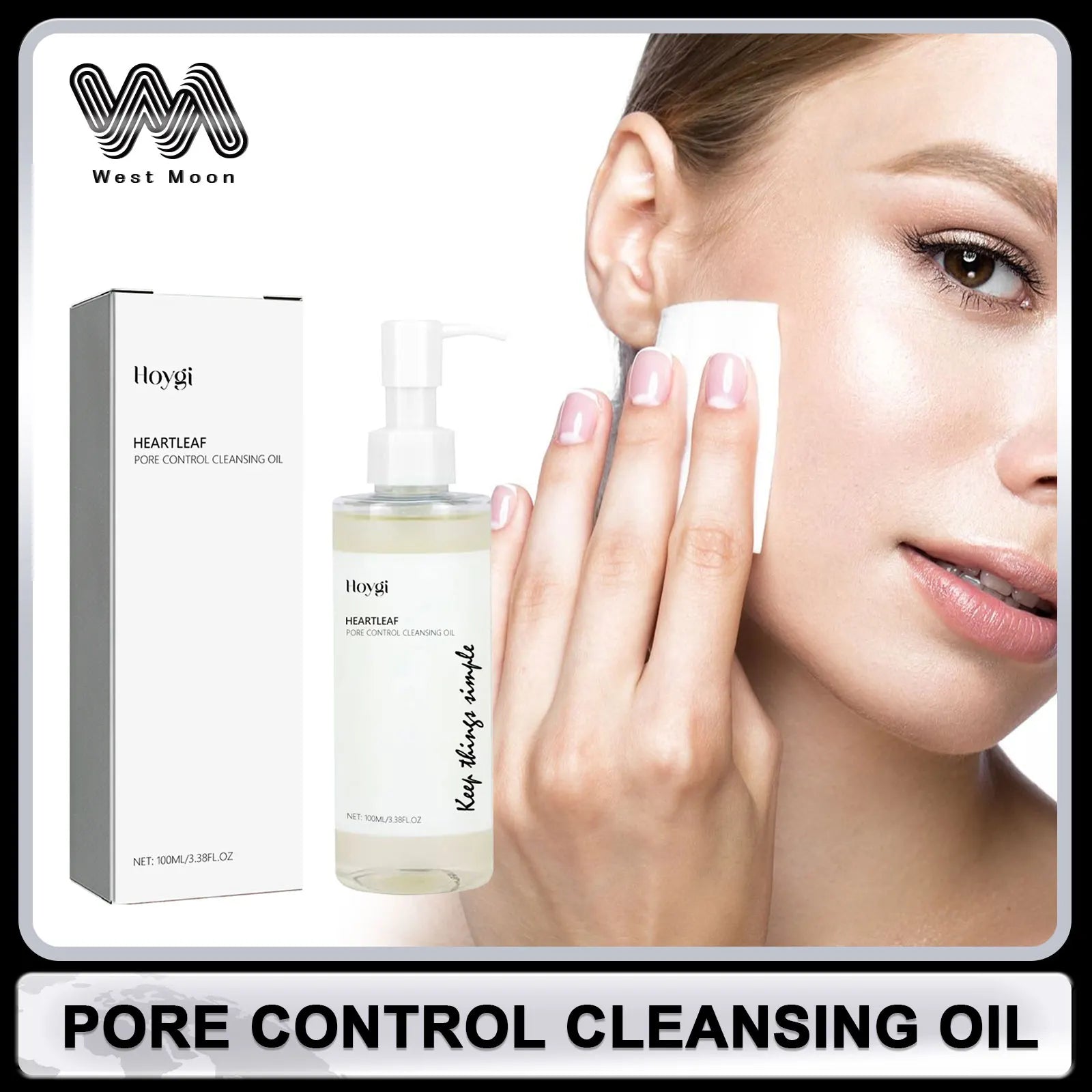 Cleansing Oil Blackhead Remover Acnes Shrink Pores Deep Cleanser Oil Control Gentle Exfoliation Soften Skin Makeup Removal Oil ﻿ Oasis Select