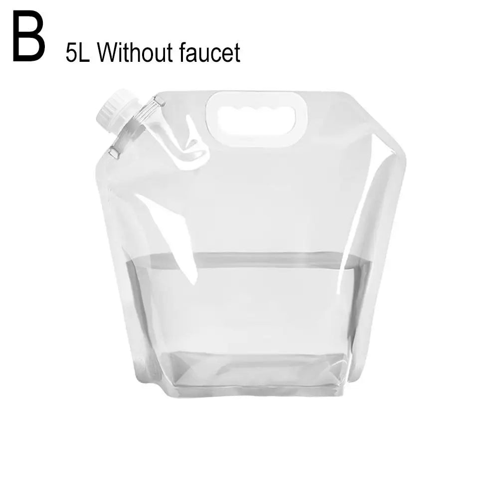 5/10L Portable Camping Water Bag Foldable Drinking Water Bucket Large Capacity Water Container For Outdoor Travel Lightweight Oasis Select B