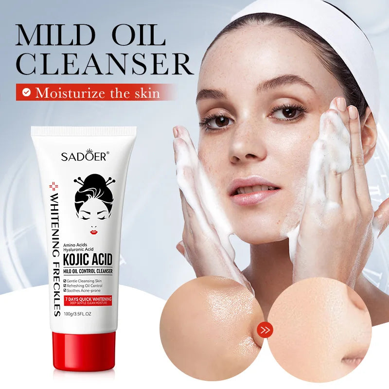 SADOER Kojic Acid Facial Cleanser – Brightening Face Wash Facial Cleanser Oasis Select