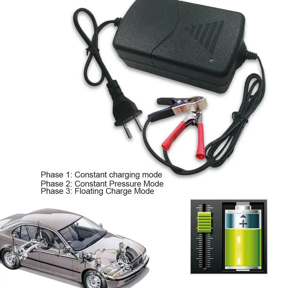 12V 1.5A Automatic Fast Motorcycle Charger For AGM Gel Lead Acid Battery 1.3AH 3AH 5AH 7AH 12AH 20AH With Indicator EU US Plug Oasis Select