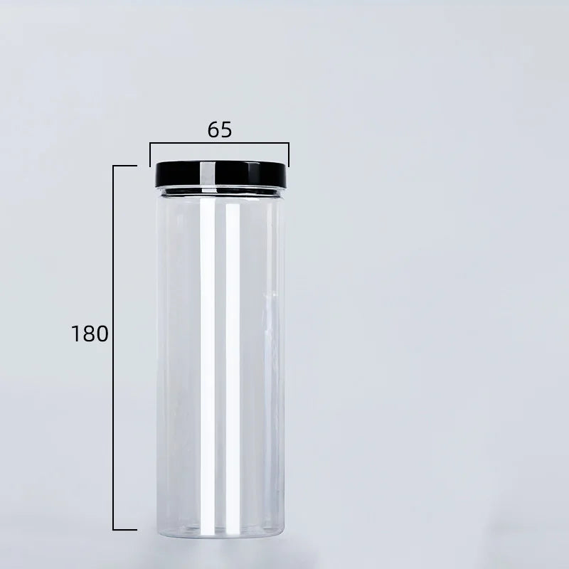 Clear Sealed Can With Lid Food Smell Odor Proof Storage Packaging Bottle Coffee Beans Seasoning Container Kitchen Accessories Oasis Select black-520ml China