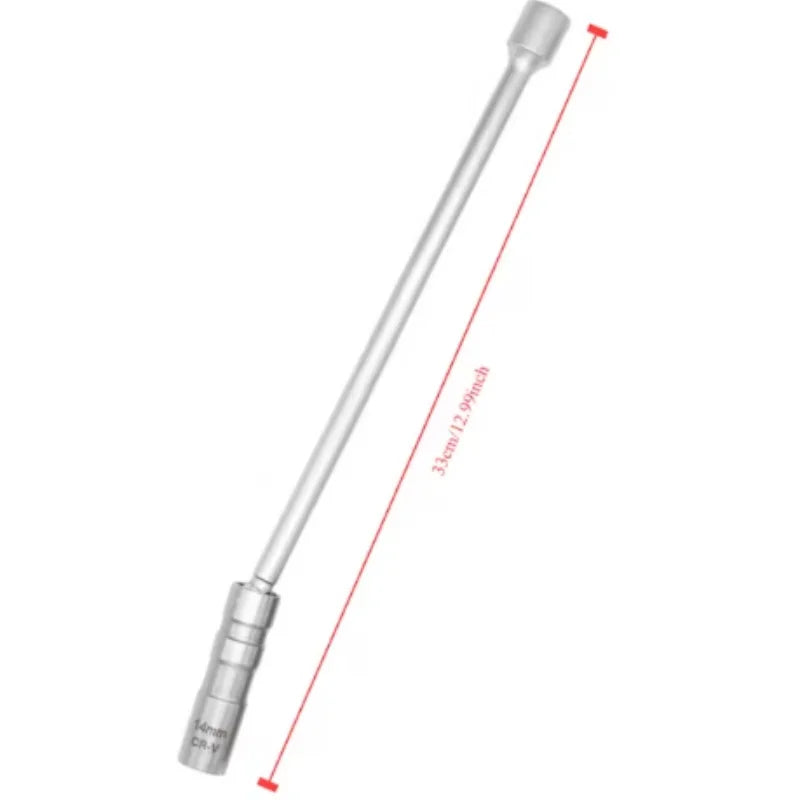 14mm 16mm Spark Plug Removal Tool Wrench Magnetic Sleeve 3/8-Inch 12-Point Swivel Candle Key 16mm Magnet Pull Out Spark Plugs Oasis Select 14MM-L