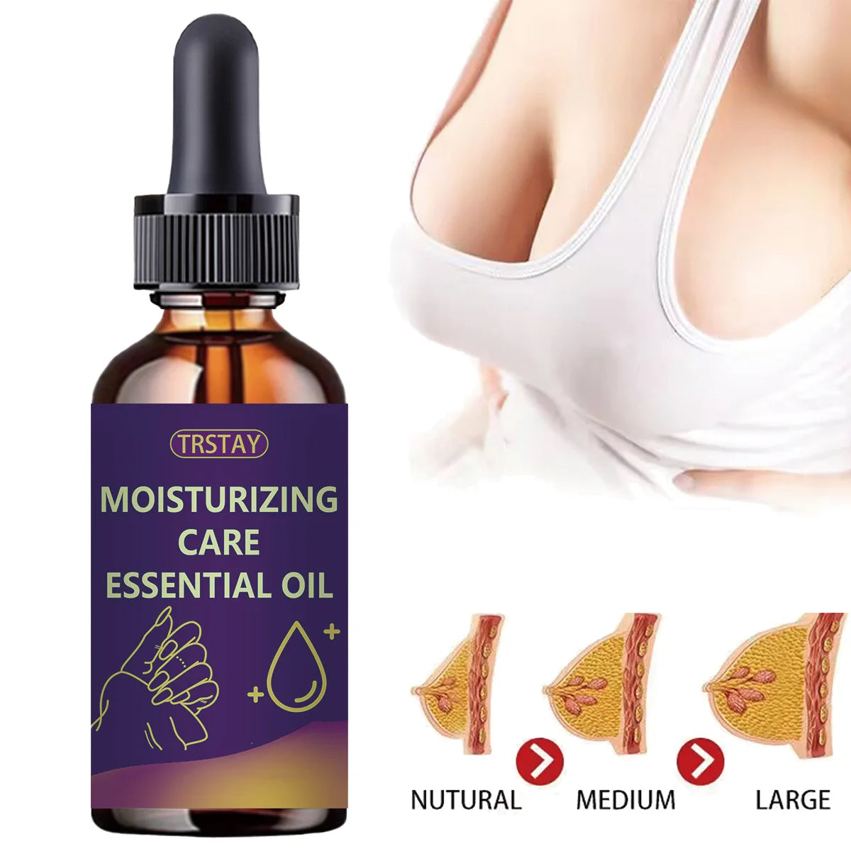 TRSTAY Chest Firming Oil – Natural Plant Extract & Peptides