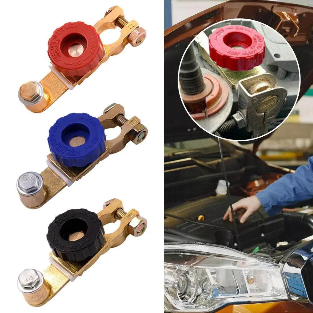Quick Release Battery Isolator Switch Universal Power-off Terminal Switch Heavy Duty Cut Off Protector for Car Motorcycle Truck Oasis Select