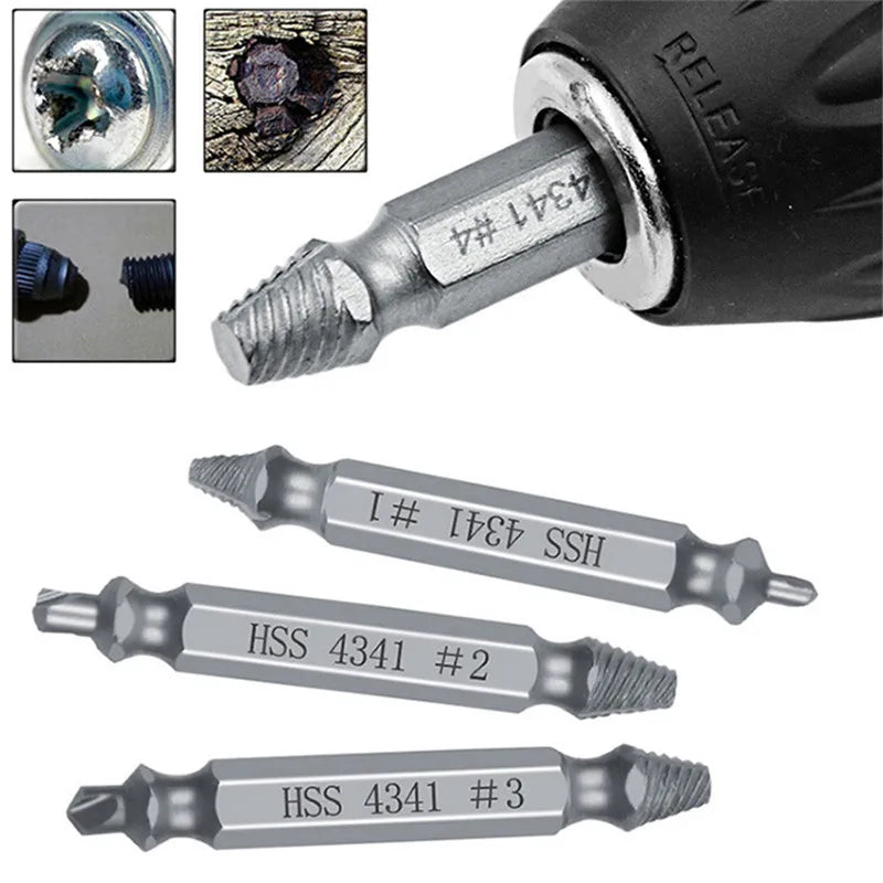 SLADE Stripped Screw Extractor Set – HSS Broken Bolt Remover Screw Extractor Set Oasis Select