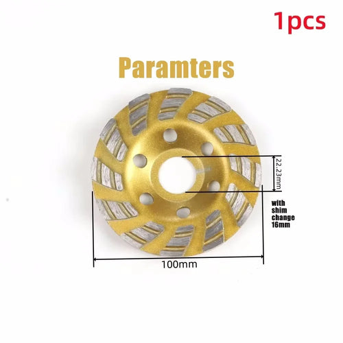100mm Diamond Grinding Disc & Angle Grinder Dust Shroud Kit Grinding Disc Kit Oasis Select