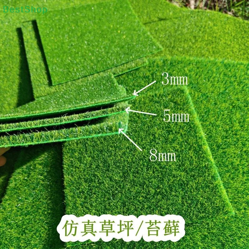 Artificial Grass Mat 15/30cm Square – Fake Lawn Carpet 3/5/8mm