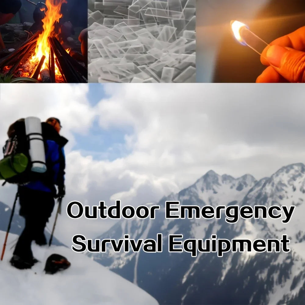 50-200PCS Adventurer Windproof Fuel! Smokeless and Odorless – Camping/Emergency Survival Ignition Tool, Excellent Outdoor Tinder Oasis Select