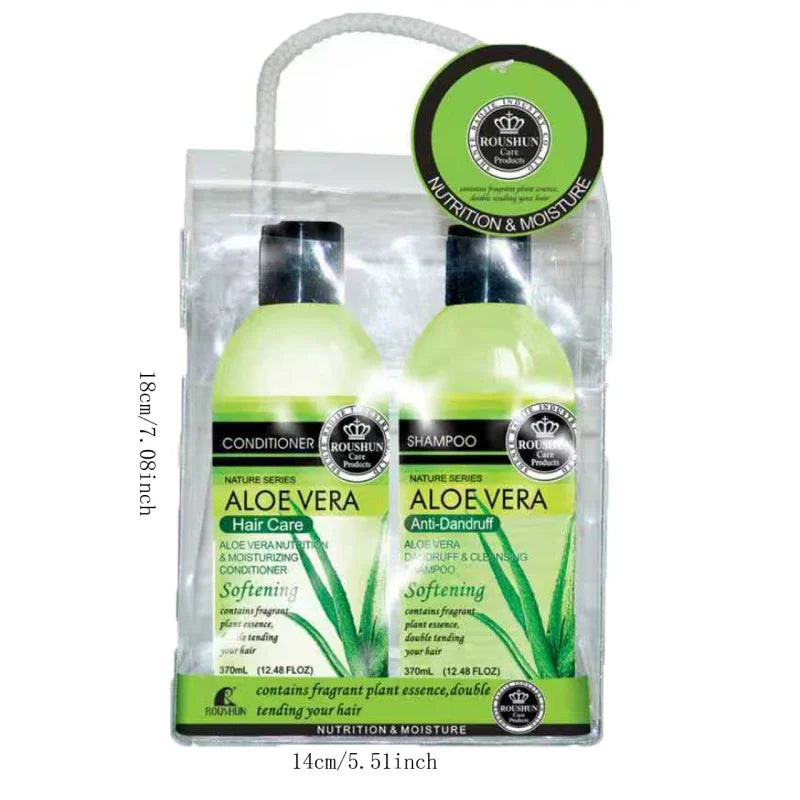 ROUSHUN Aloe Vera Shampoo & Conditioner Set – All Hair Types