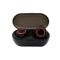 Y50 TWS Bluetooth Earphones Wireless Headset Waterproof Deep Bass Earbuds True Wireless Stereo Headphones Sport Earphones Game Oasis Select Black-Red