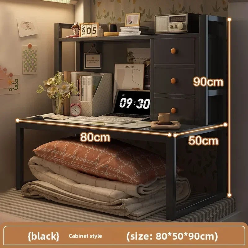 Multi-functional Bed Computer Desk Desk Bookshelf Bedside Notebook Table Oasis Select Cabinet door C