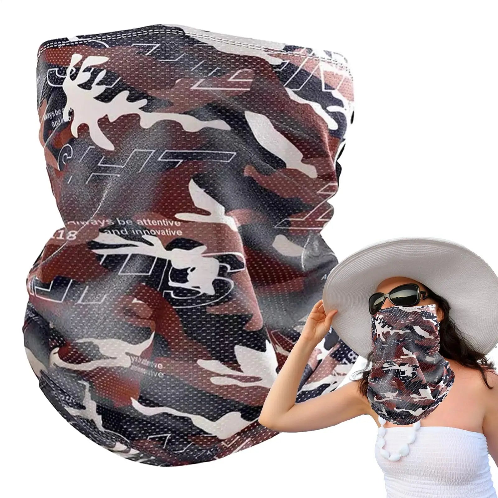 Face Bandana Cycling Face Mask Scarf Sun Protection Cycling Headwear Outdoor Sports Face Cover Breathable Balaclavas Scarf Oasis Select