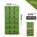 Vertical Wall Hanging Planter Bags – Felt Pocket Grow Pots Vertical Wall Planter Oasis Select Green 18 Pockets