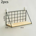 1pc wooden wall-mounted storage and display rack, plant stand, and key holder, suitable for dormitories, bedrooms, and bathrooms Oasis Select S 2pcs