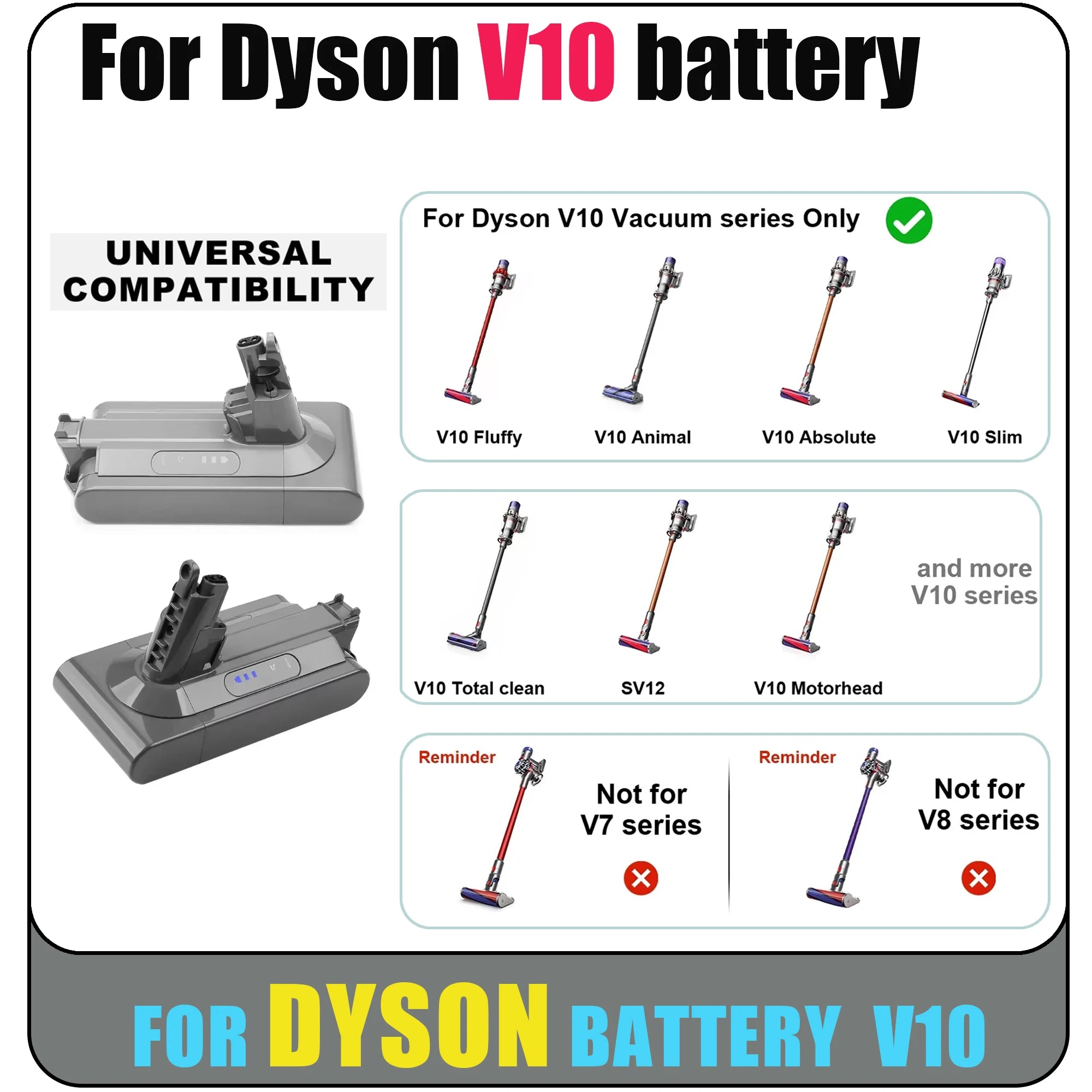 NEW 25.2V 16800mAh/28000mAH 100%For DYSON V10 batteries V10 Animal Absolute Fluffy Cordless Vacuum Cleaner Oasis Select