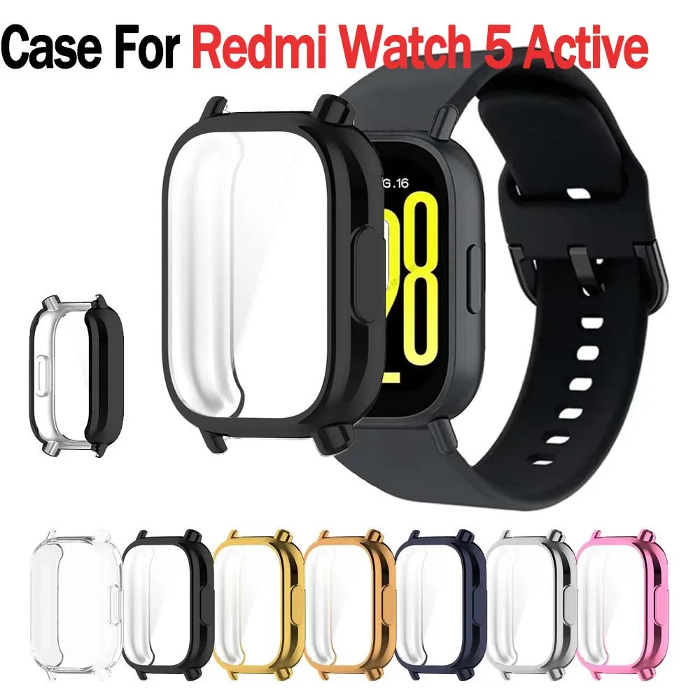 Redmi Watch 5 Active TPU Screen Protector Bumper Case Cover Smartwatch Protective Case Oasis Select