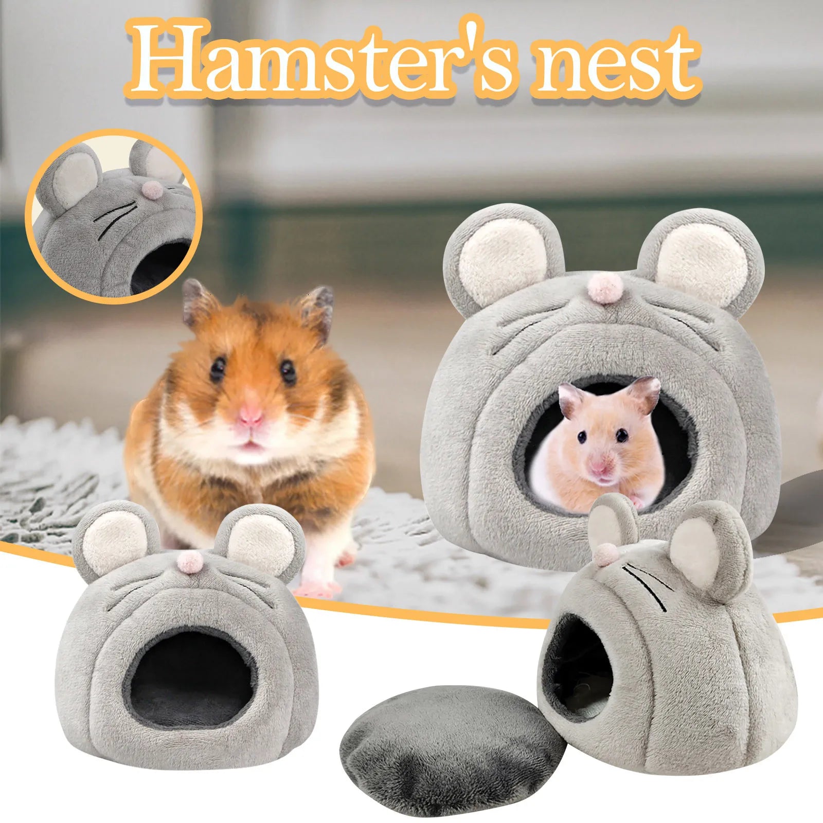 Soft Hamster House Bed – Guinea Pig, Mice & Small Pet Nest Small Pet House Bed Oasis Select
