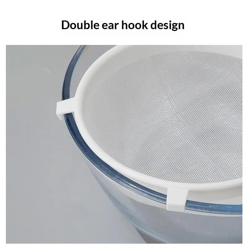 Food Grade Plastic Handheld Flour Sifter Reusable Fine Mesh Strainer for Tea Juice Powder Kitchen Baking Oasis Select