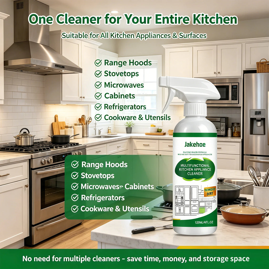 Kitchen Appliances Cleaner for Stovetops, Ovens, And Range Hoods Remove Dirt Grease Enzyme Based Cleaning Spray Cleaning Tools ﻿ Oasis Select