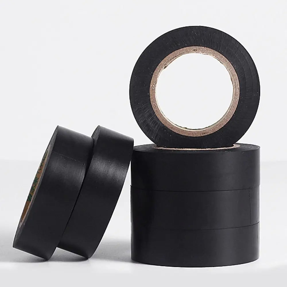 New Black Electrical Tape PVC Self-adhesive Electrical Insulation Tape Waterproof Voltage Wire Organizer Oasis Select