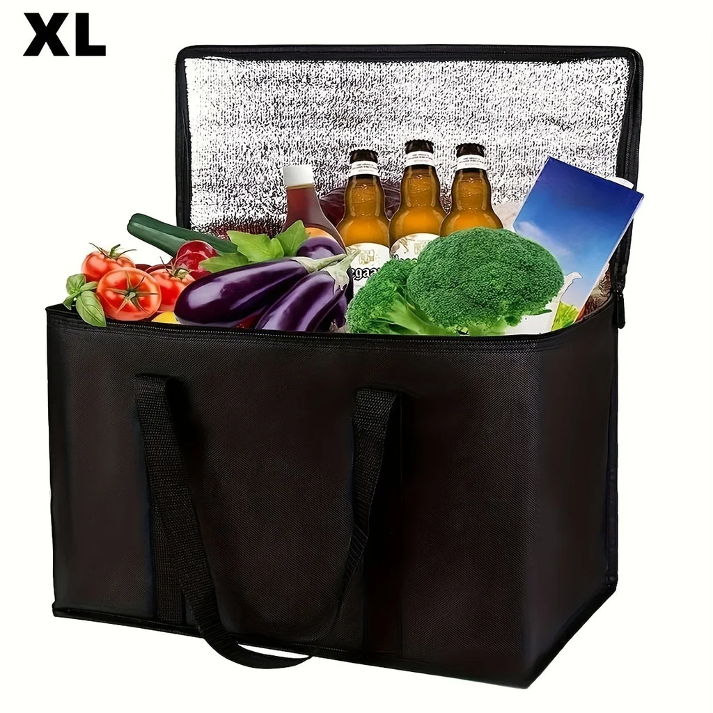 XL/Large Insulated Bag: Keep Food Hot & Cold For Hours - Grocery Tote, Soft Cooler Bag, Pizza Warmer Lightweight & Sturdy Zipper Oasis Select XL