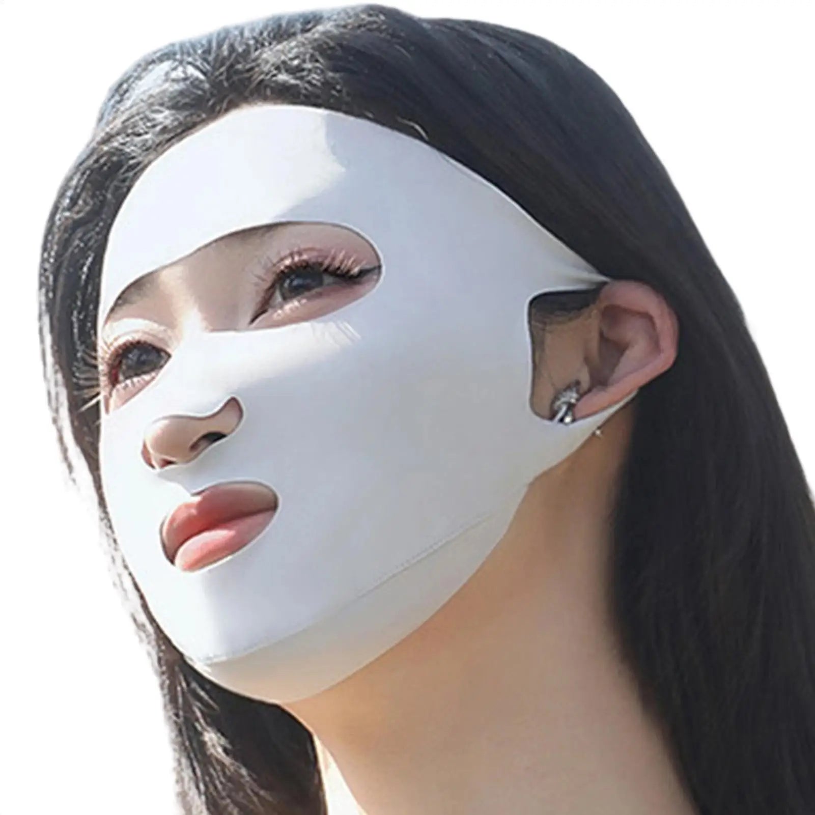 Full-face Sun Mask UV Protection Mask Ice Silk Sunscreen Mask Breathable Lightweight Cycling Face Mask Anti-UV Face mask Oasis Select