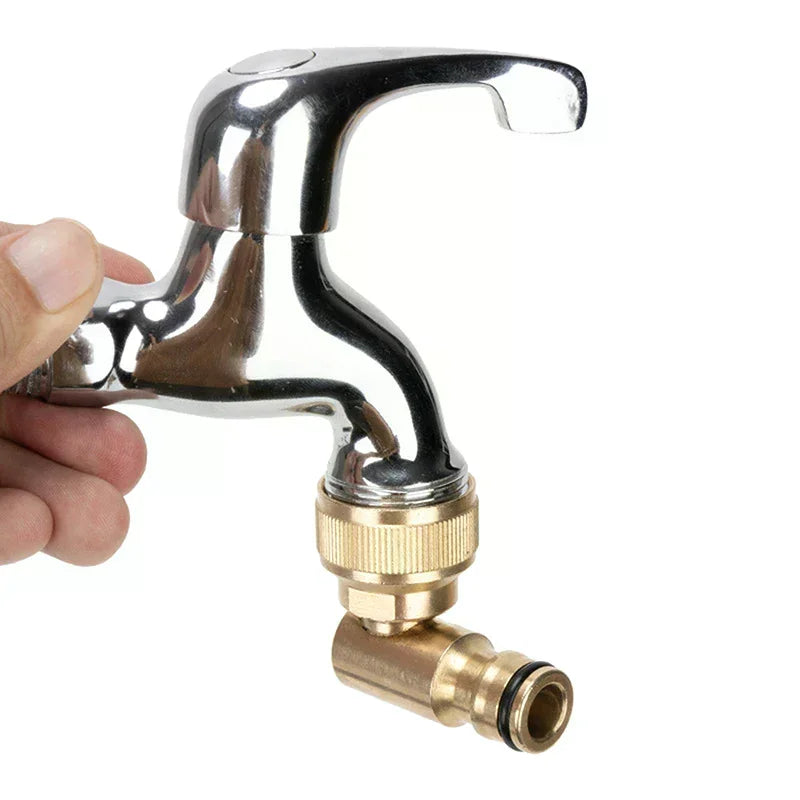 3/4in BSP Female Quick Connector Hose Reel Swivel Elbow for Outdoor Garden Hose Faucet Adapter with Hoselock Plug Oasis Select Default Title