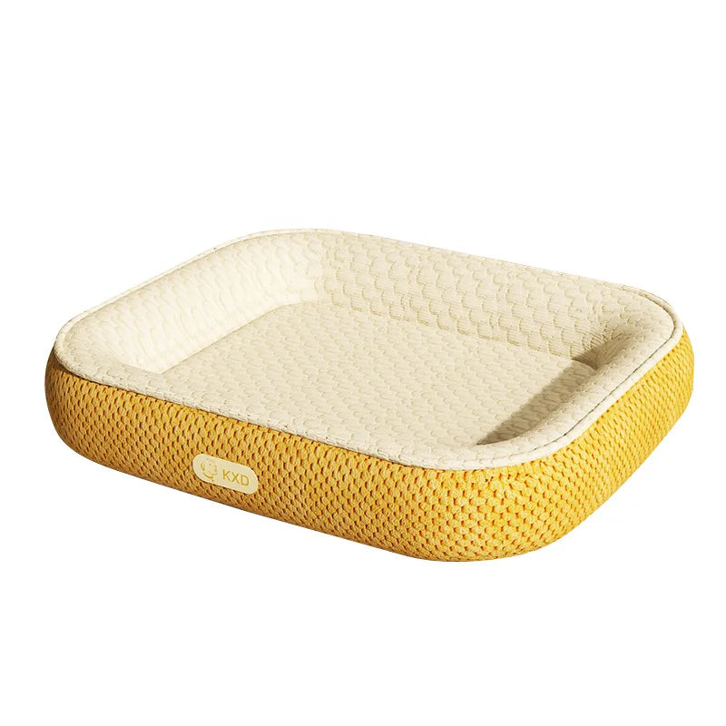 Ice Bean Cooling Dog Bed - Summer Cool Pet Mat for Cats & Dogs, 4 - Season Universal, Car & Home Use Oasis Select