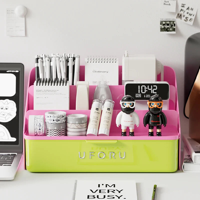 Desk organizer, student stationery drawer, home and office organizer with pen holder, multi-purpose storage box Oasis Select