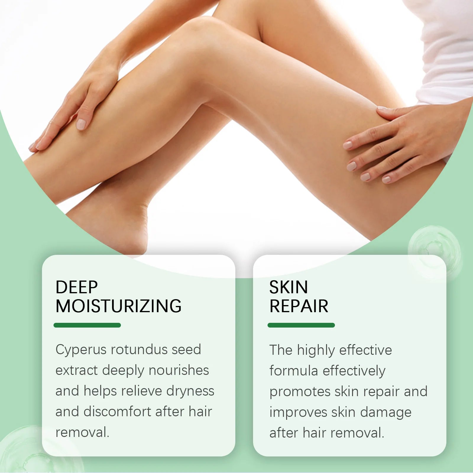 Natural Cyperus Rotundus Oil Hair Removal Inhibitor Smoothing Moisturizing After Shave Soothing Nourish Calming Body Skin Care Oasis Select