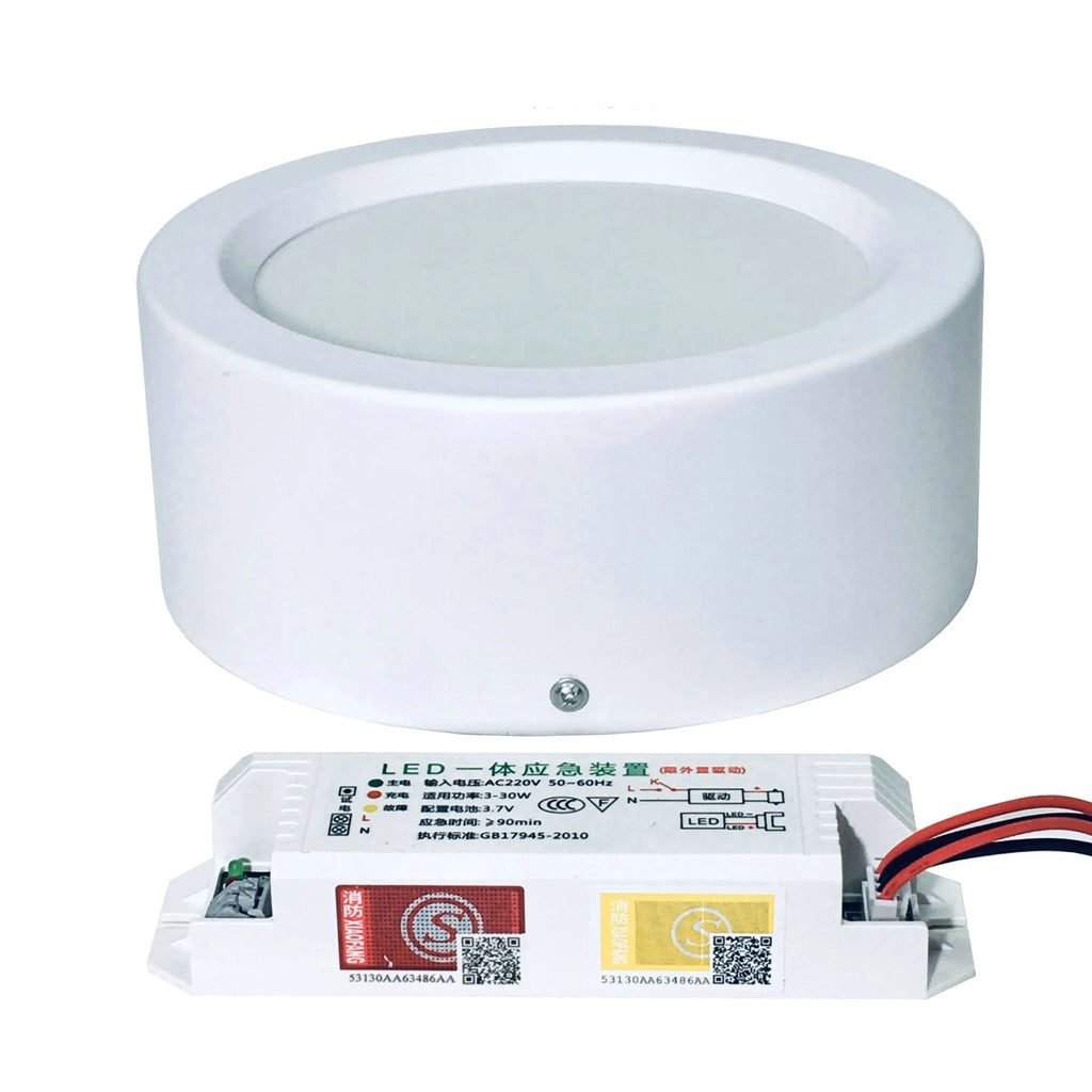 LED Emergency Light, Smart Lamp, Surface Mounted, Downlight, Lighting, Dual Surface, 5Inch, 12W Oasis Select