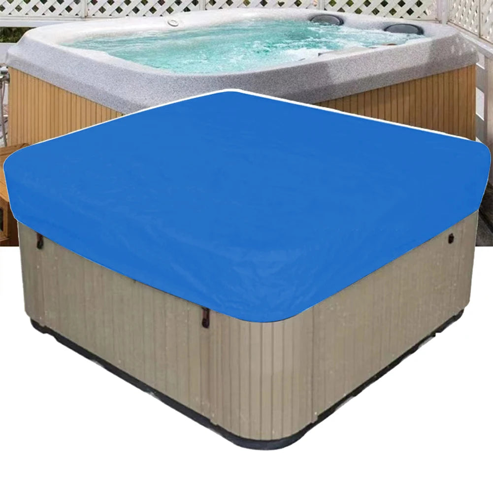 1pc Square Pool Dust Cover Multiple Sizes SPA Bath Pool Waterproof Sunproof Snow-proof Protection Cover Outdoor Pool Accessories Oasis Select