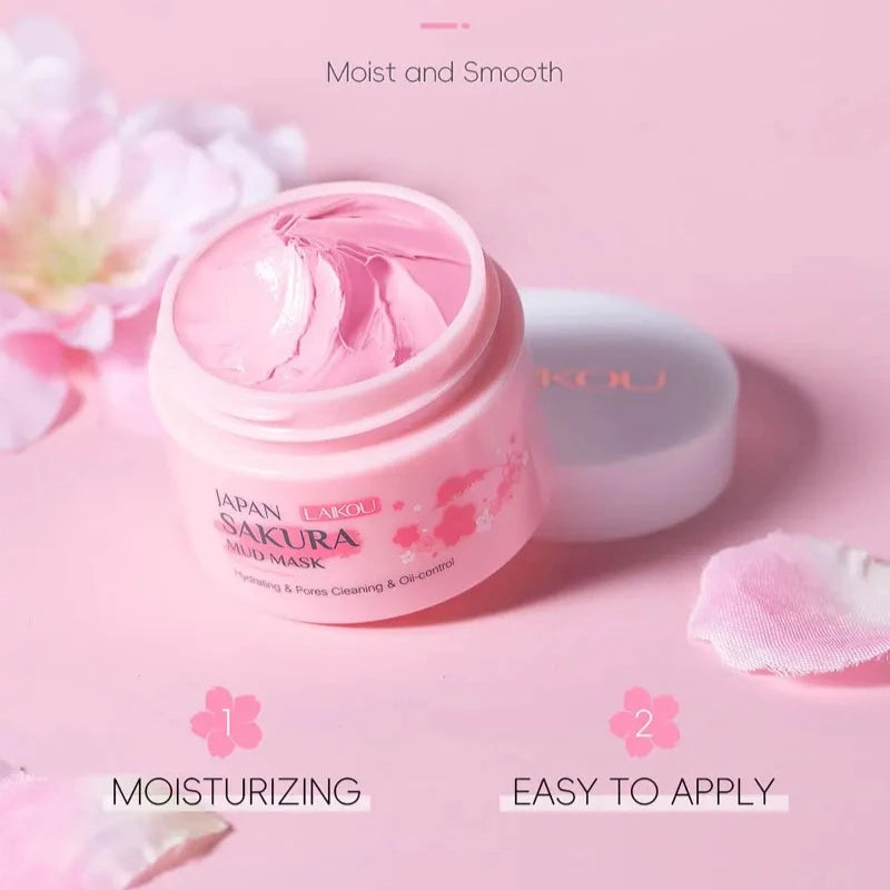 LAIKOU Sakura Mud Mask 25g Deep Cleansing Blackheads Brightening Oil Control Face Mask Oasis Select