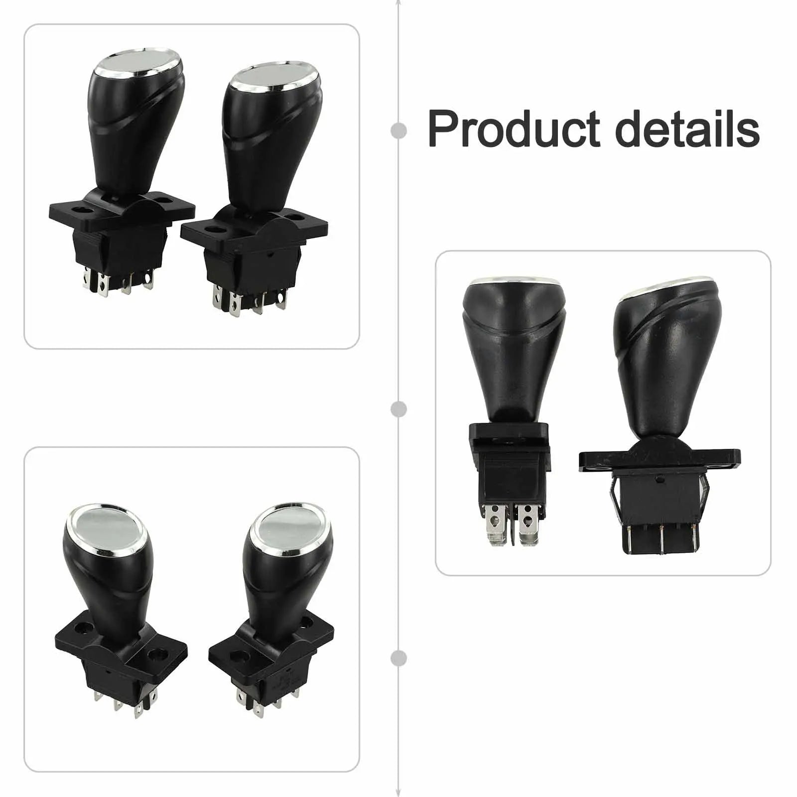12V Children's Bumper Car Rocker Forward/Reverse Gear Switch 360° Automatic Reset For Manual Kids' Cars Trucks SUV Oasis Select