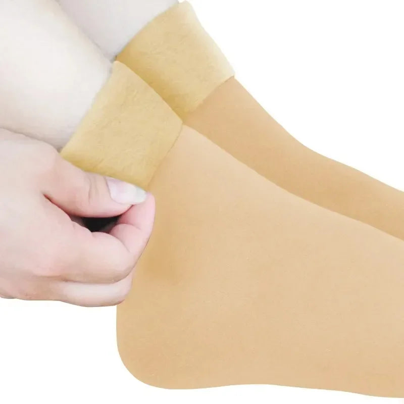 Women Winter Socks Hermal Cashmere Wool Warm Thicken Thermal Snow