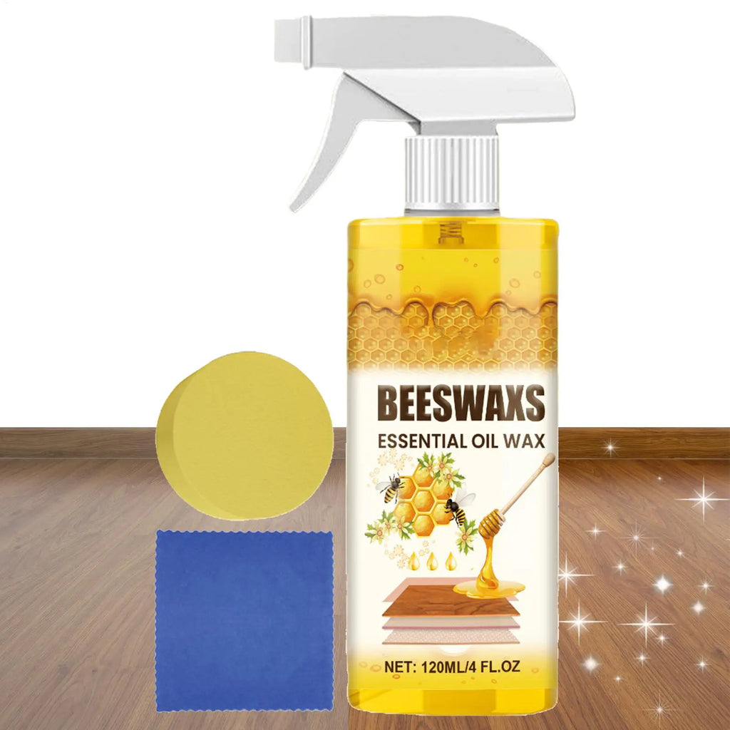 Wood Restorer Spray 120ml Wood Care Polishing Beeswax Spray Waterproof Multipurpose Floors Chair Cabinet Furniture Polishing Oasis Select